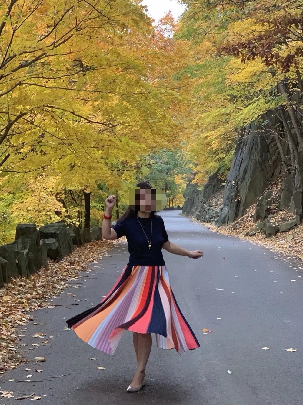 Paul Smith Rainbow pleated skirt